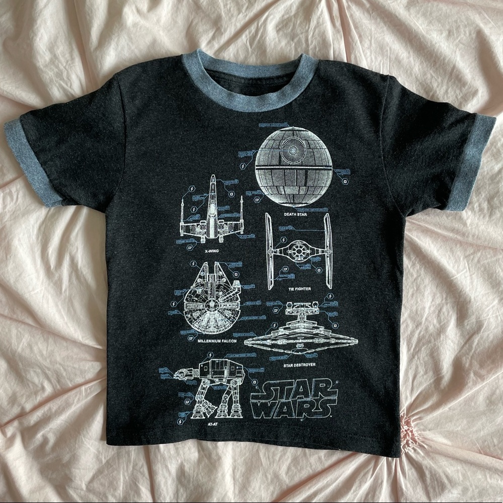 Star Wars T! X-wing, Tie Fighter, Death Star, AT-AT, Star Destroyer, Falcon